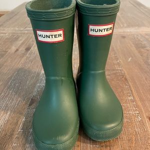 HUNTER Toddler Boots GREEN classic